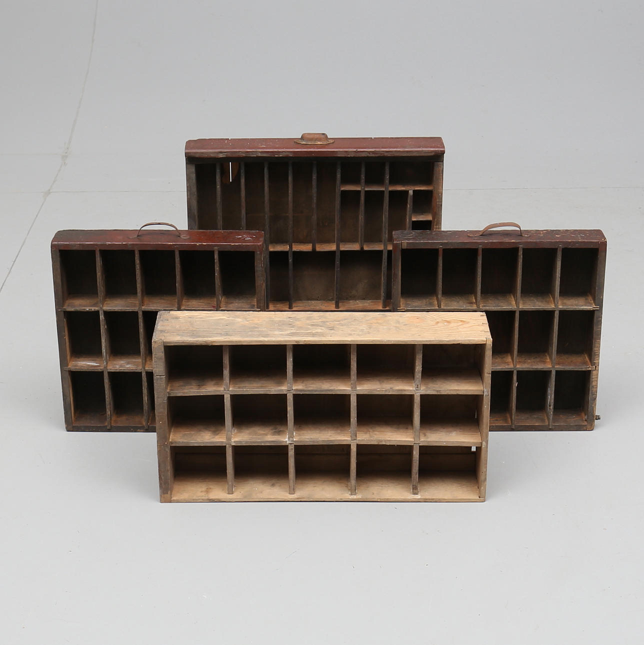 FÖRVARINGSLÅDOR, 4 st, 1800-/1900-tal.