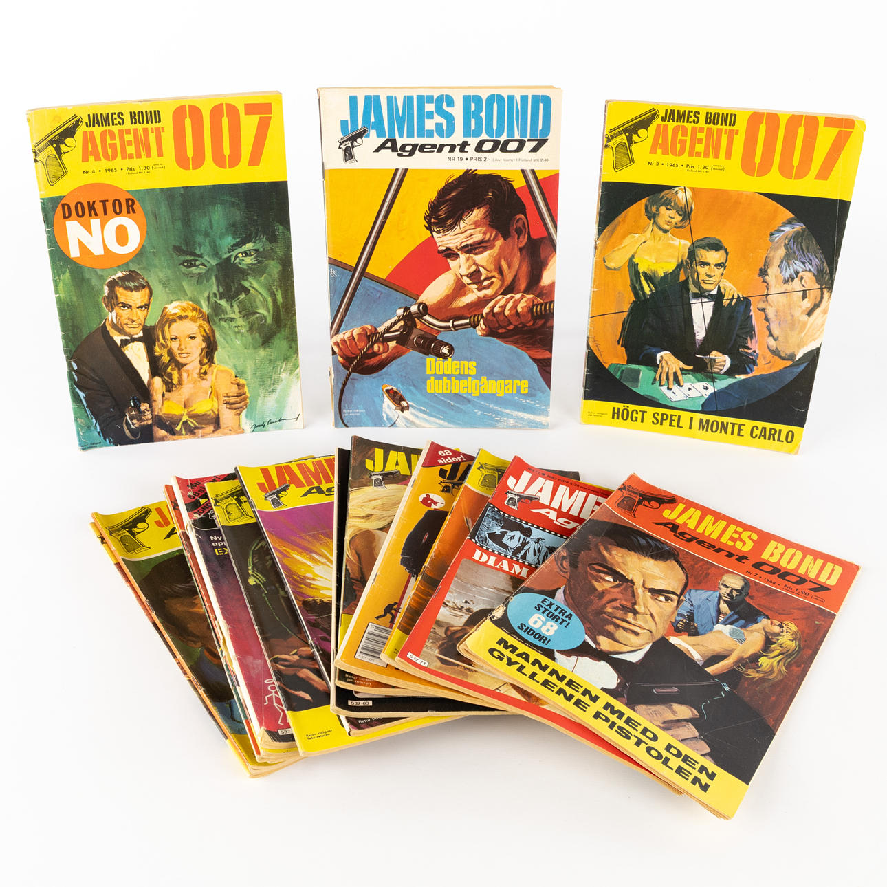 SERIETIDNINGAR, 19 st, James Bond Agent 007, 1965-.