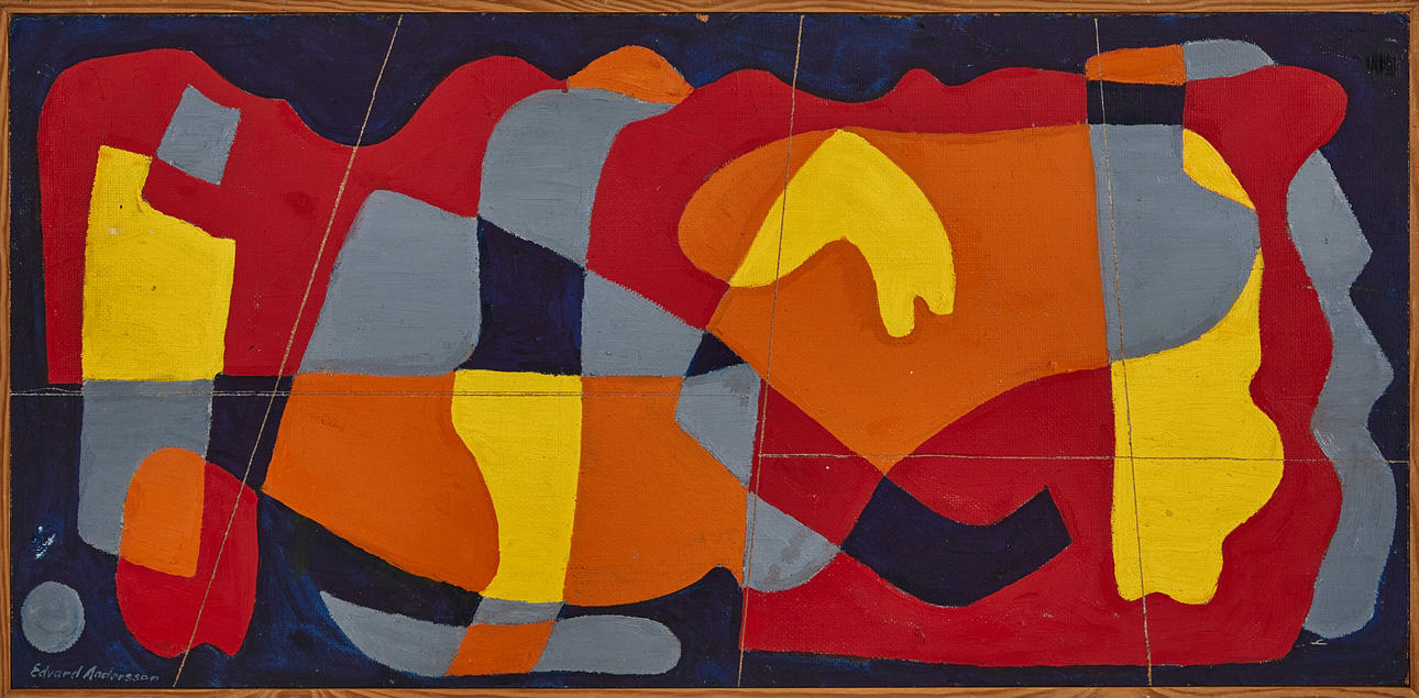 EDVARD ANDERSSON. "Glöd i röd harmoni".