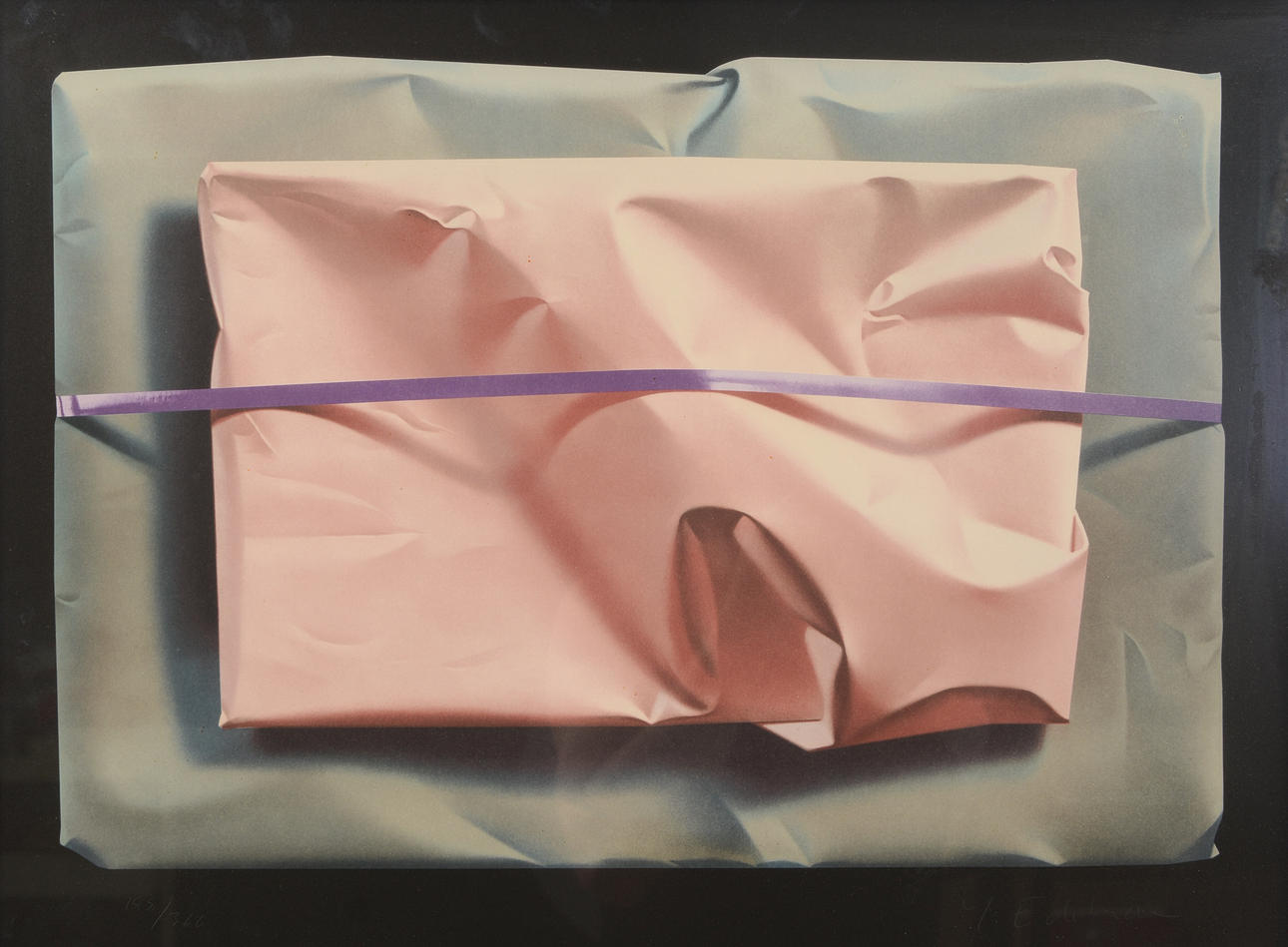 YRJÖ EDELMANN. Rosa paket, colour lithograph, signed, numbered 188/360.
