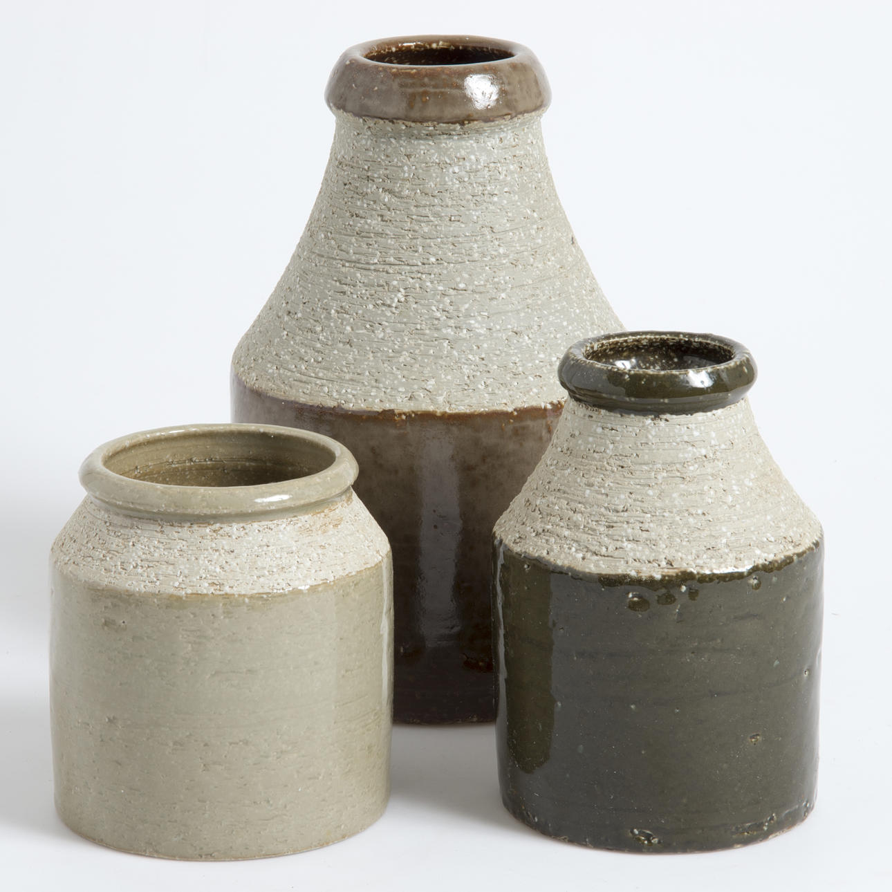 VASER, 3 stycken, keramik, Hertha Bengtsson, Rörstrand.