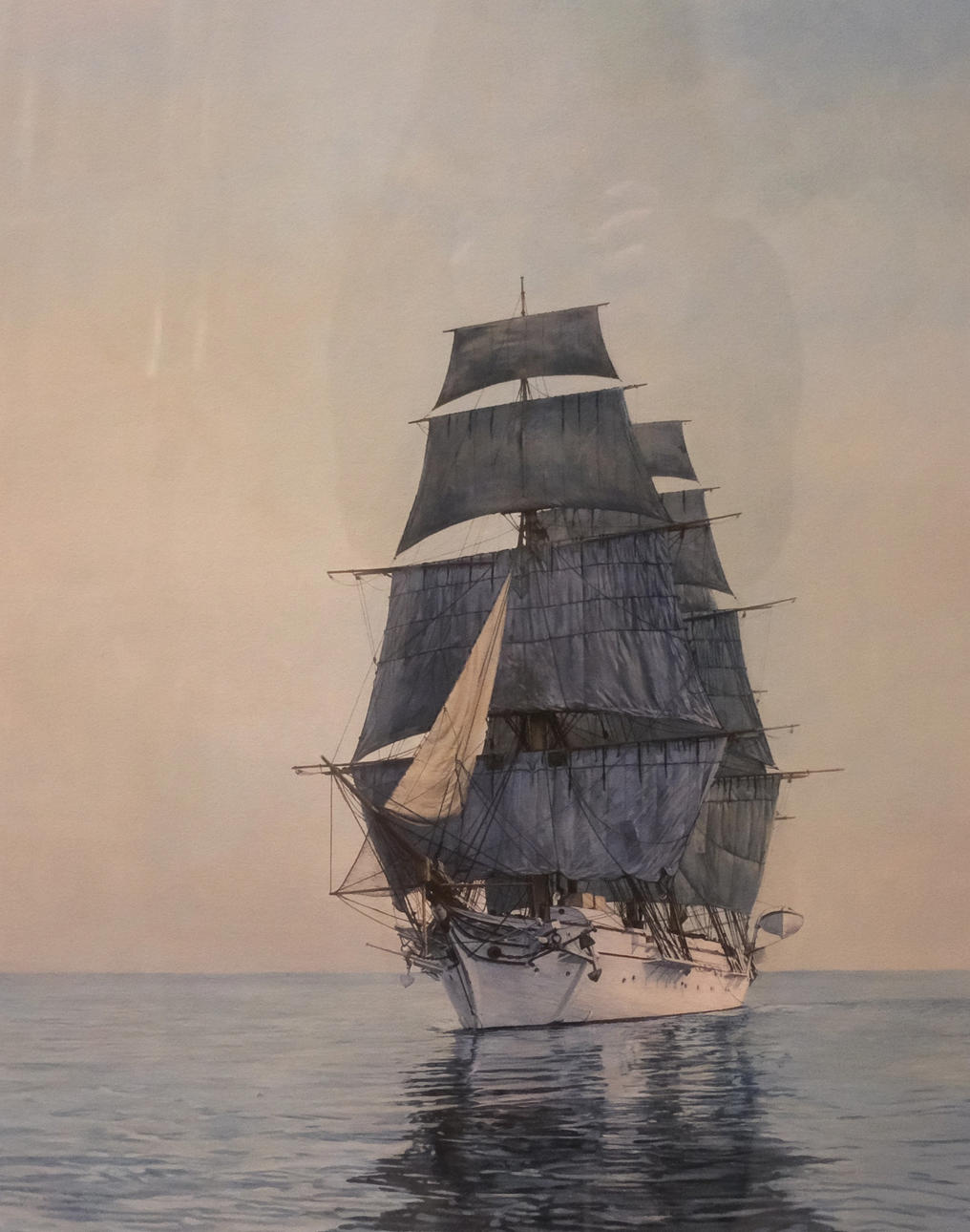 MAGNUS KROOK. SHIP, LITHOGRAPH.