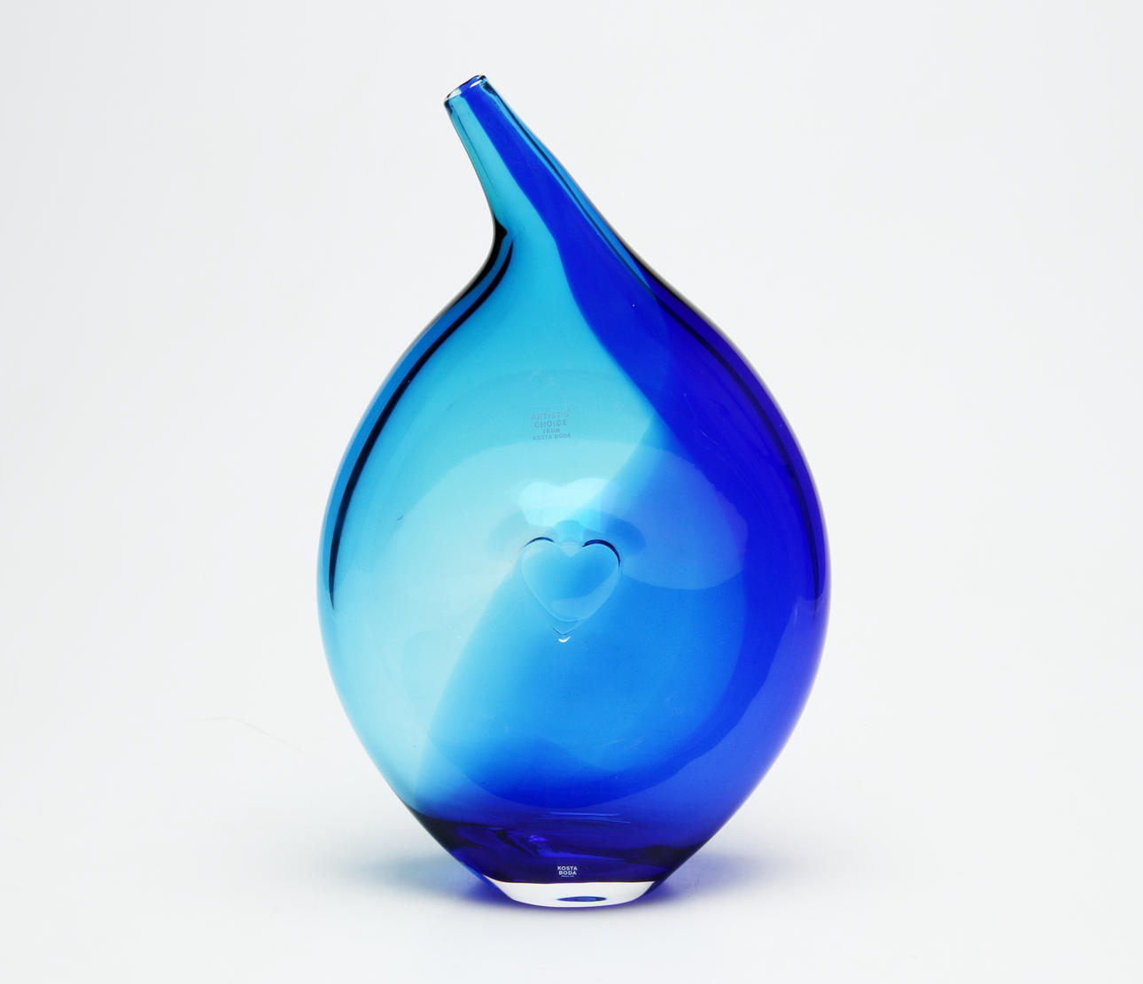 KONSTGLAS, vas, Kjell Engman, signerad.