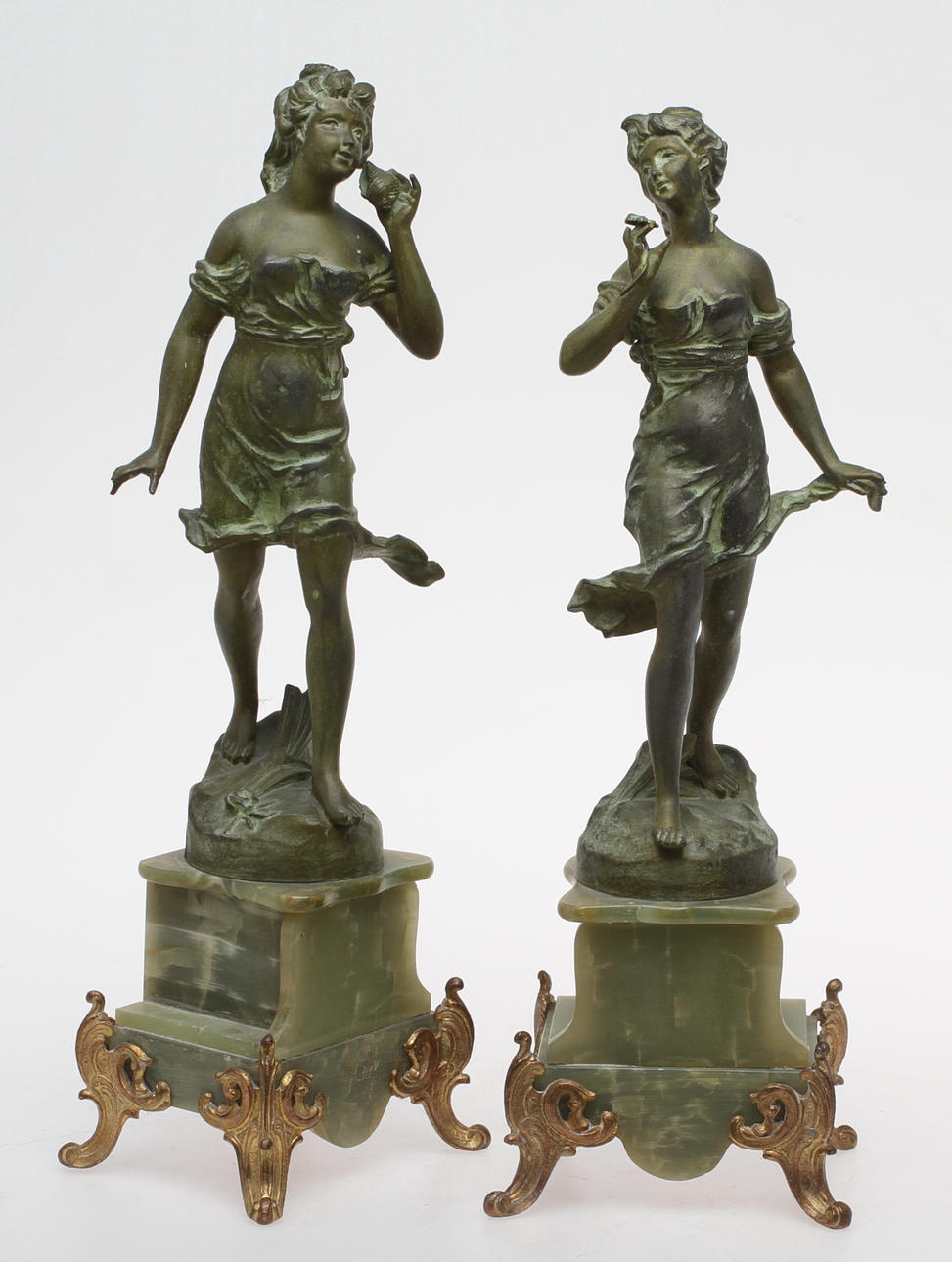 SKULPTURER, 2 st, 19/2000-tal.