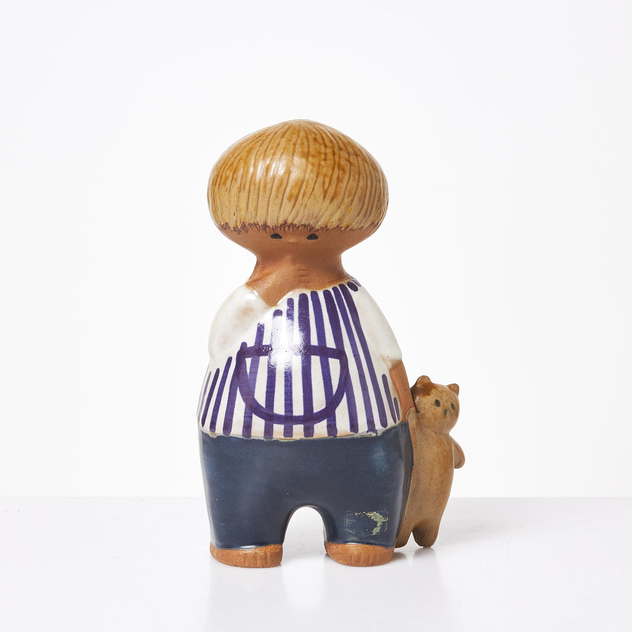 LISA LARSON. "Malin", figurine, stoneware, monogram signed on the underside, Gustavsberg.