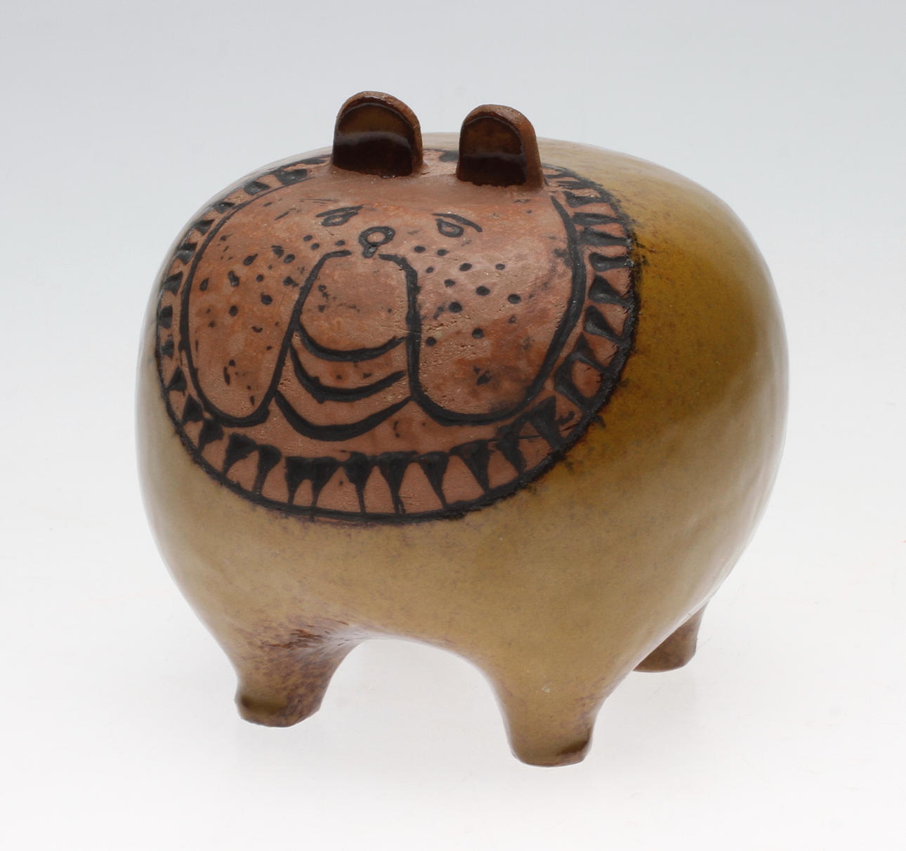 FIGURIN, stengods. Bulldog, Lisa Larson, Gustavsberg.