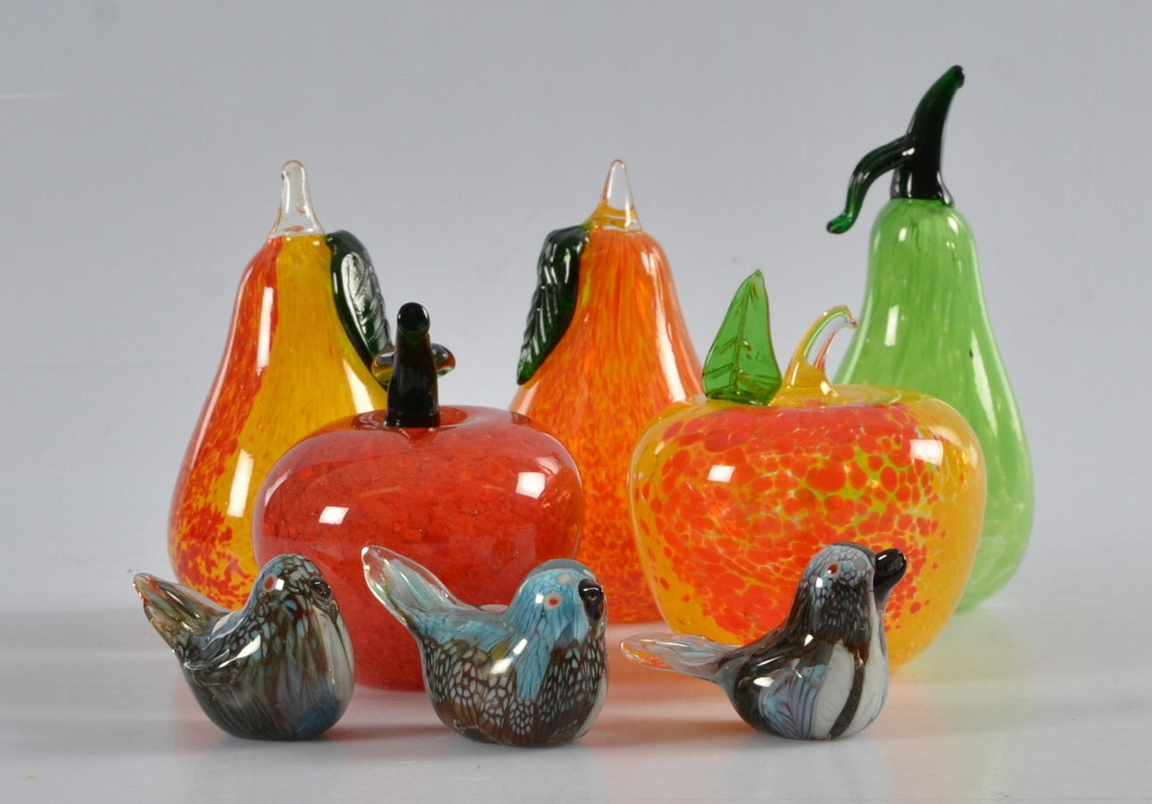 GLASFÖREMÅL, 8 delar.