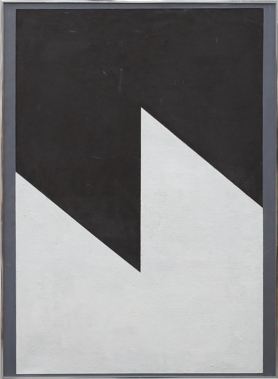 ESKIL HANSSON. Komposition, akryl på duk, signerad atergo EH och daterad 6.11.90.