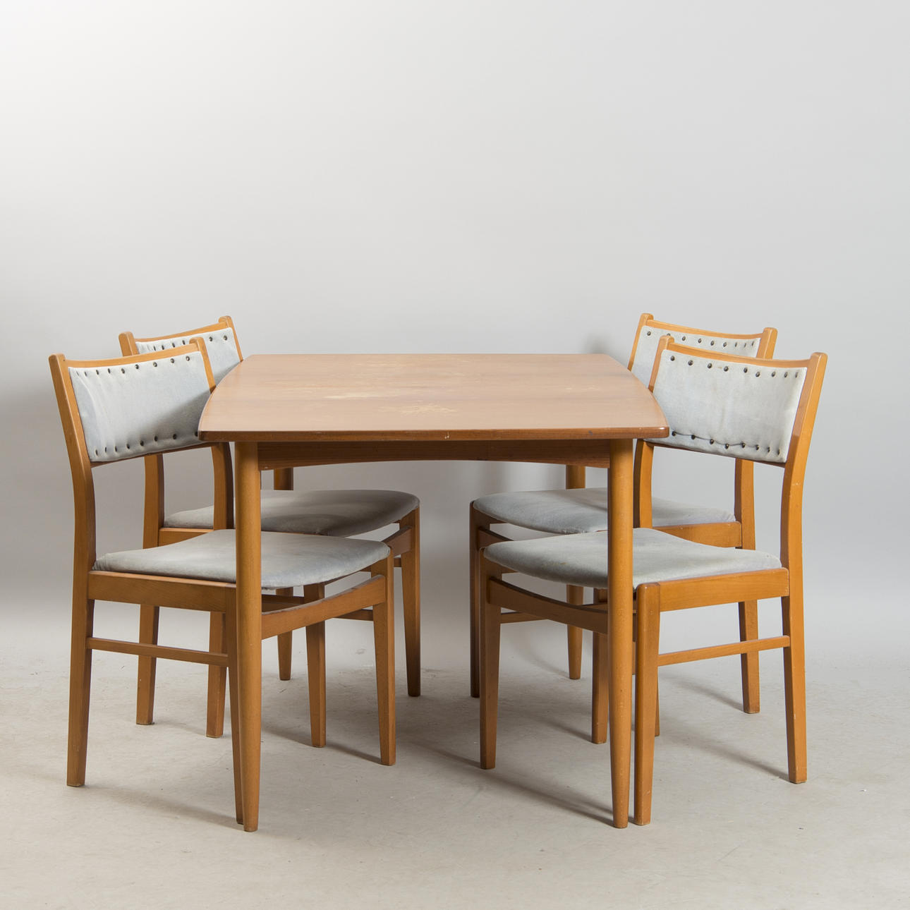 MATSALSGRUPP, teak/bok, 1900-talets mitt.