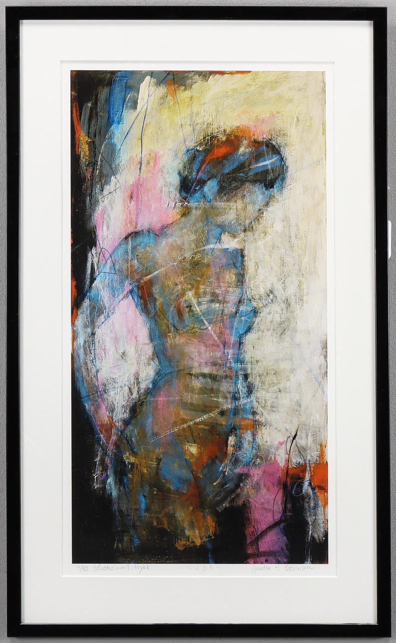 ANNETHE H ØSTENSEN. Hand-coloured print 4/50, signed.