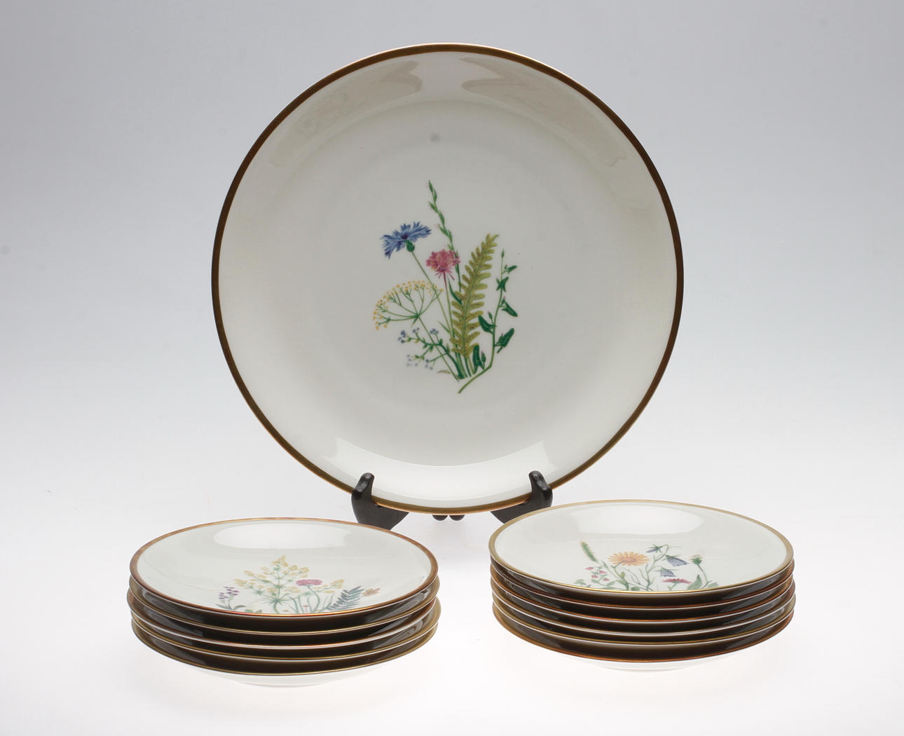 FRUKTSERVIS, porslin, 12 delar. "Linné", Karlskrona.