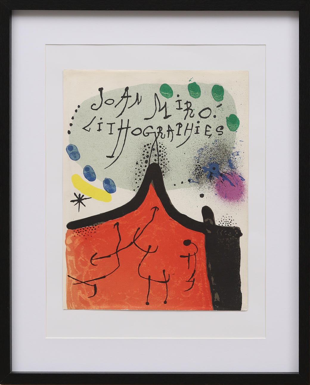 JOAN MIRÓ. "Couverture", originallitografi ur Lithographe I.