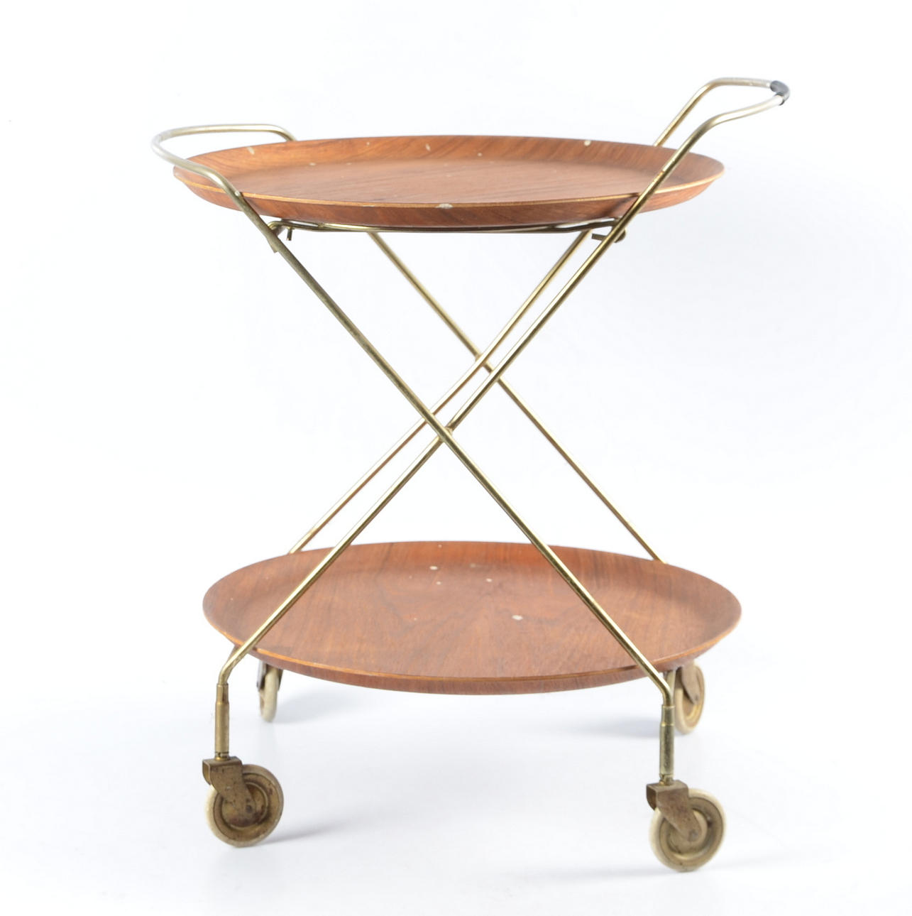 SERVERINGSVAGN. Teak/Mässing. J.H fabrikerna. Sävsjö. Sweden. 1950/60-tal.