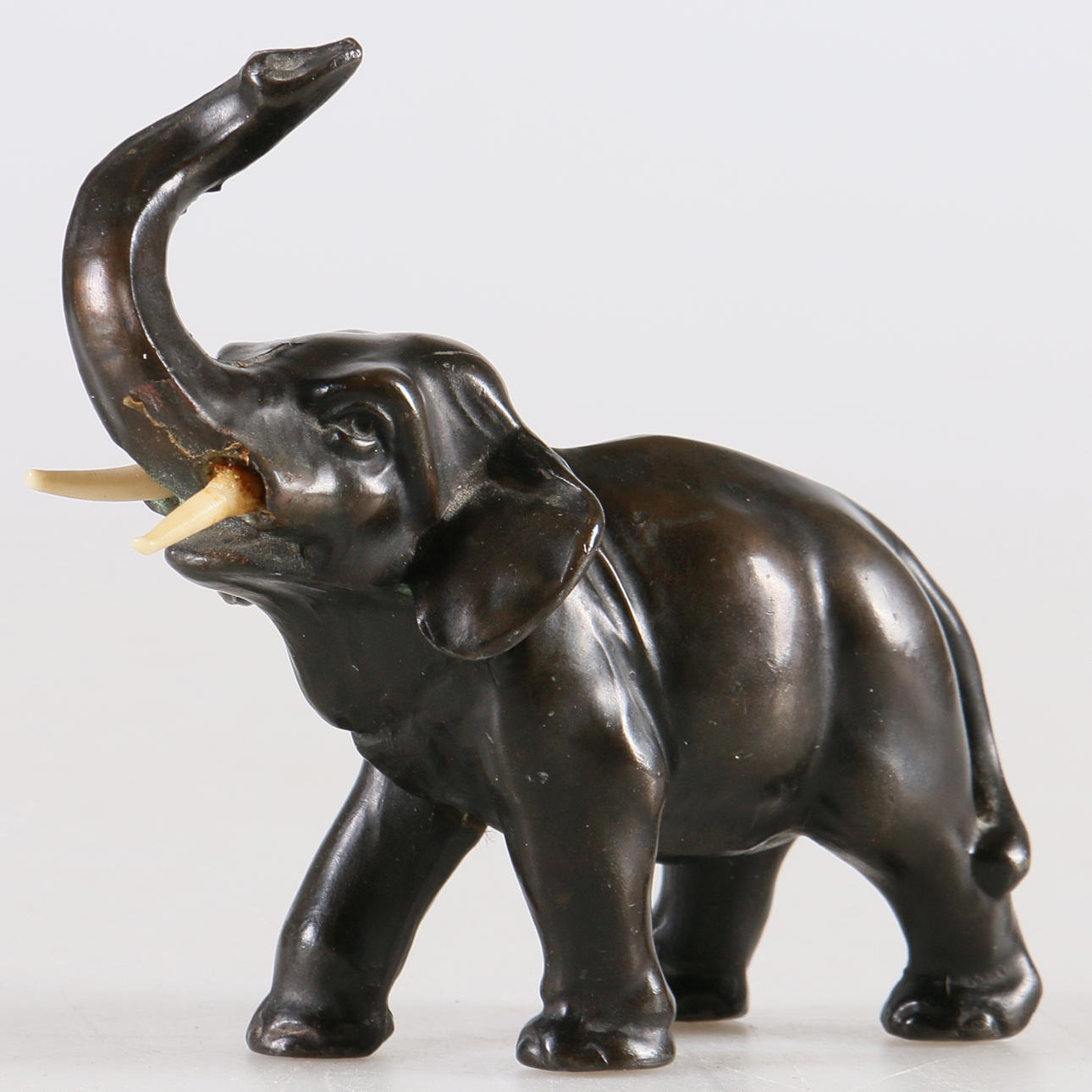 SKULPTUR, brons, elefant, 1900-tal.
