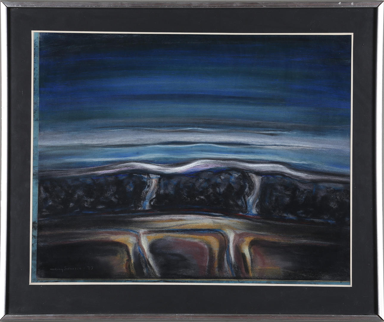 WIKING SVENSSON. pastell, signerad och daterad -79.