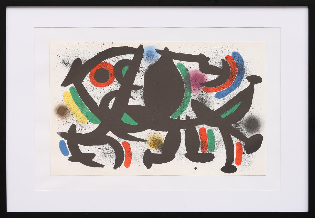 JOAN MIRÓ. Originallitografi ur Lithographe I.