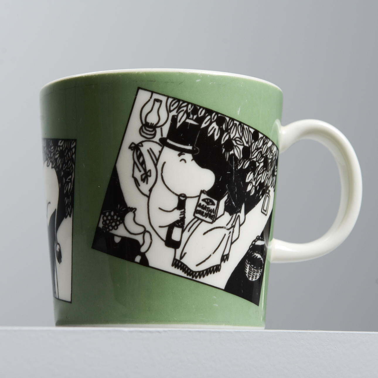 MUMIN, "Mugg grön", Arabia, Finland, 1990-93.