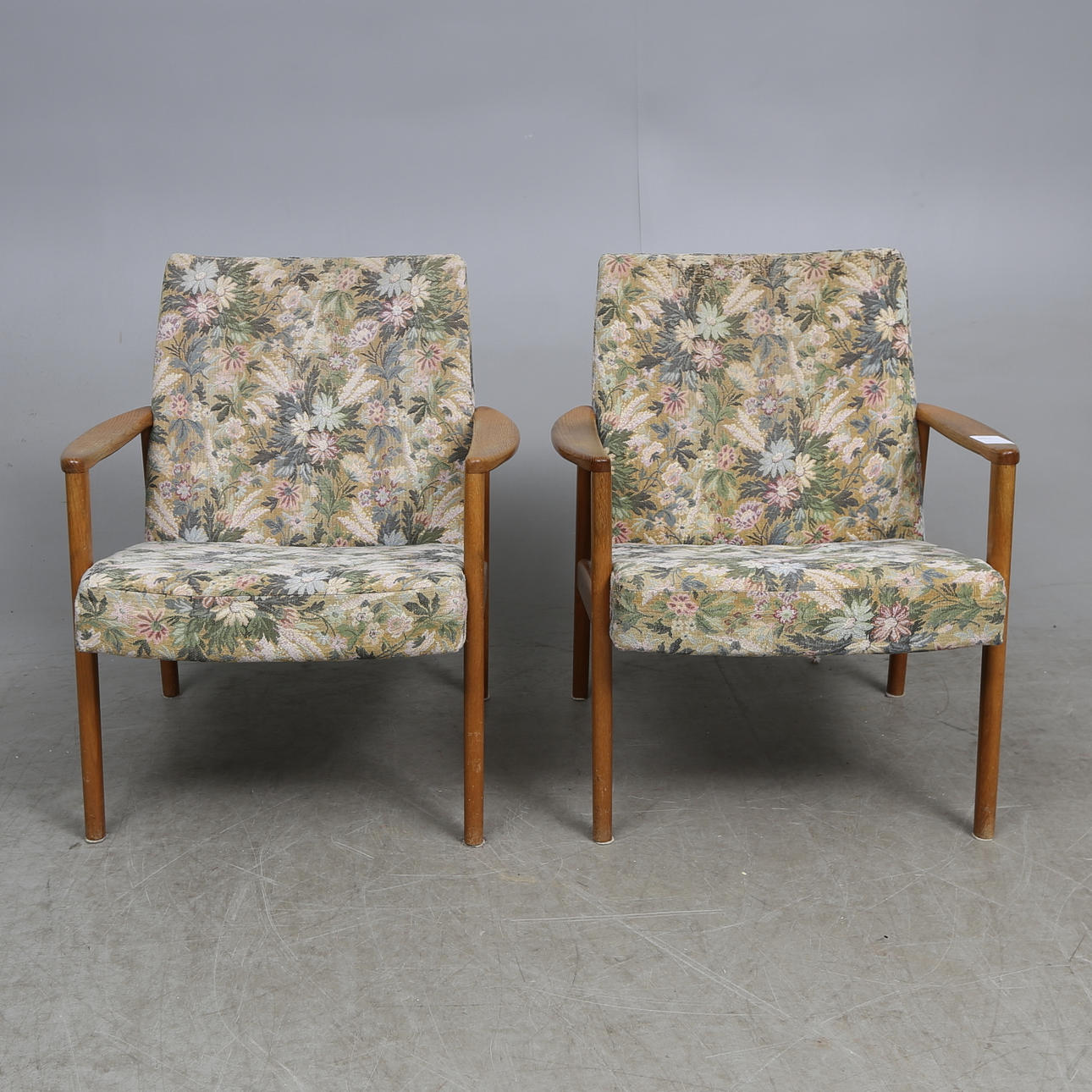 FÅTÖLJER, ett par, 1950/60-tal.