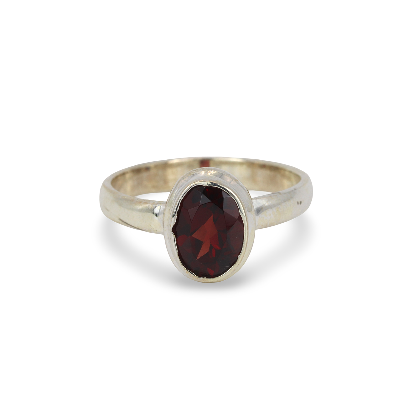 RING I SILVER MED GRANAT.