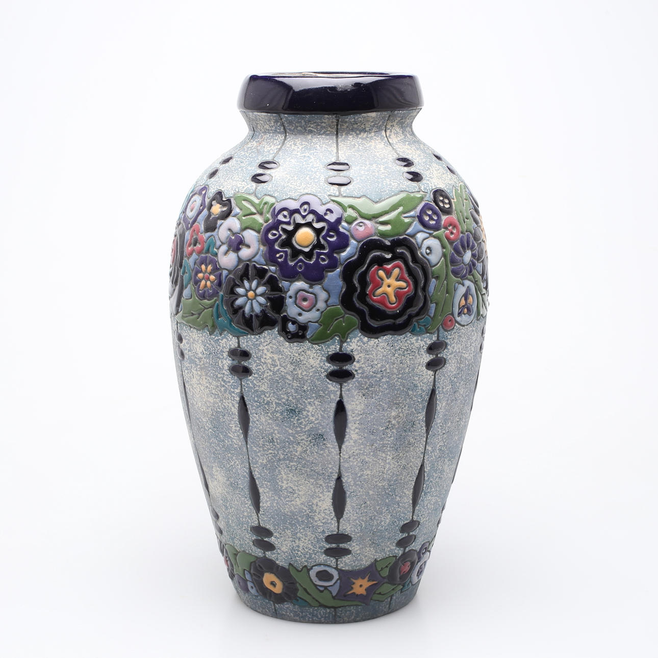 GOLVVAS, glaserat lergods, Amphora Turn-Teplitz.