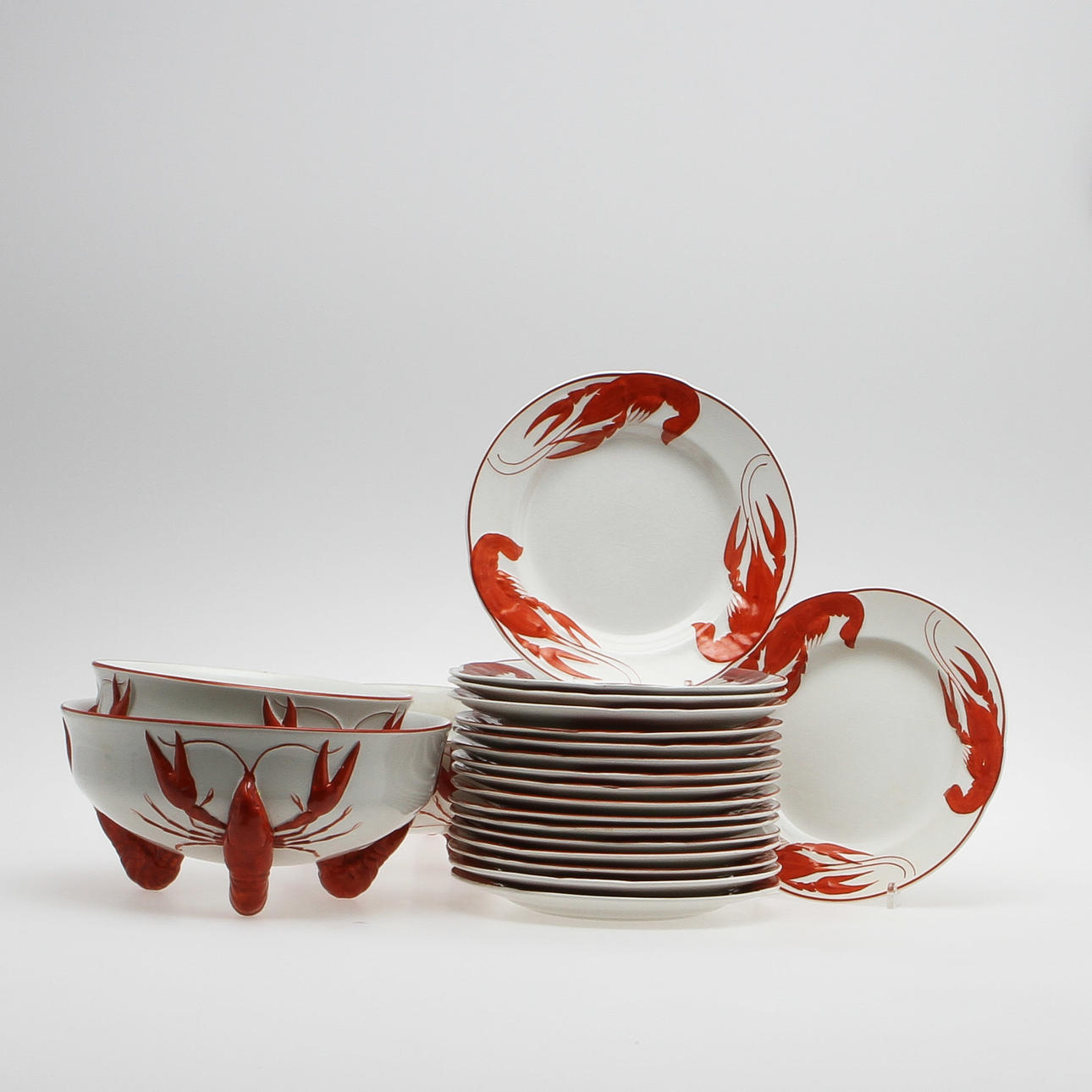 KRÄFTSERVIS, porslin, 21 delar, Rörstrand.