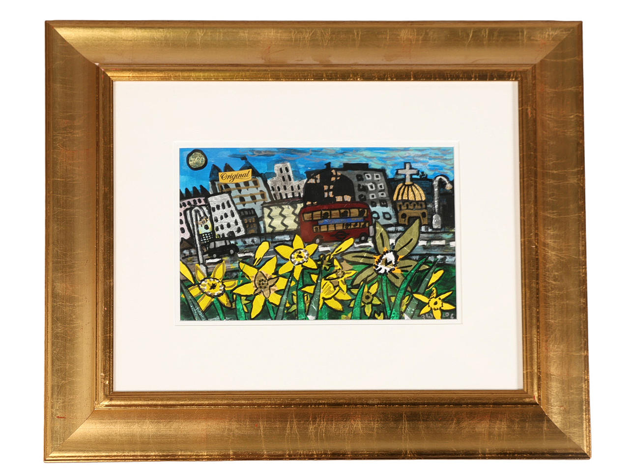 *AR* BRIAN WHELAN (B.1957), 'BUS AND DAFFODILS'.