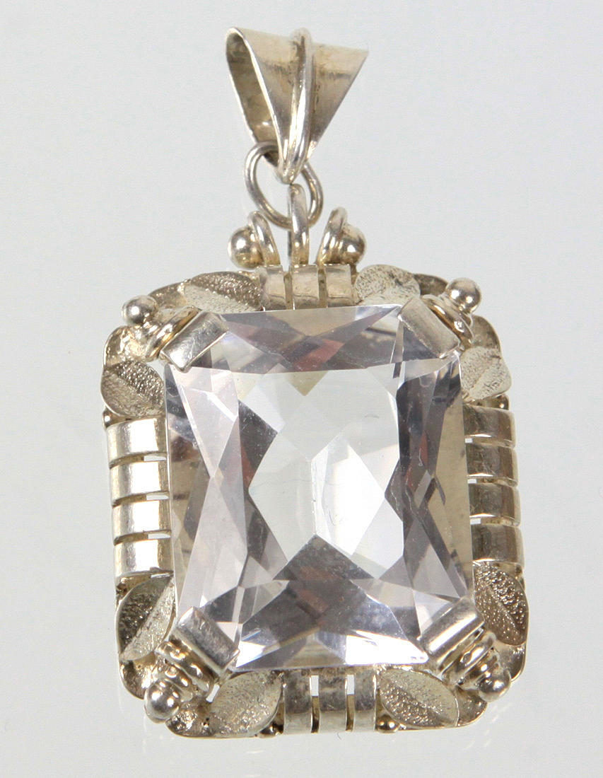 ART DECO HÄNGE I 835 SILVER.