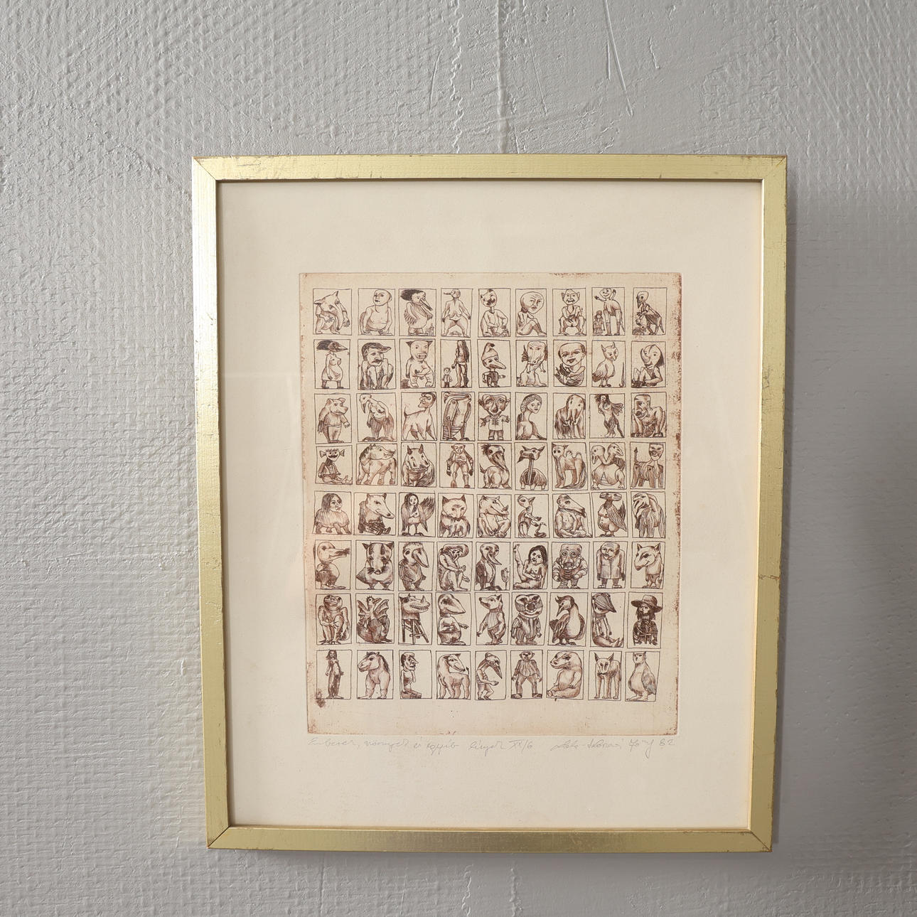 JÓZSEF ZÉ KOVÁCS. ETCHING signed and numbered.