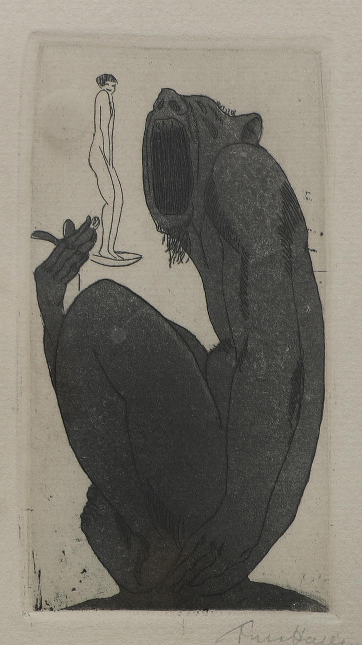 ARNE HALLÉN. Etching, signed.