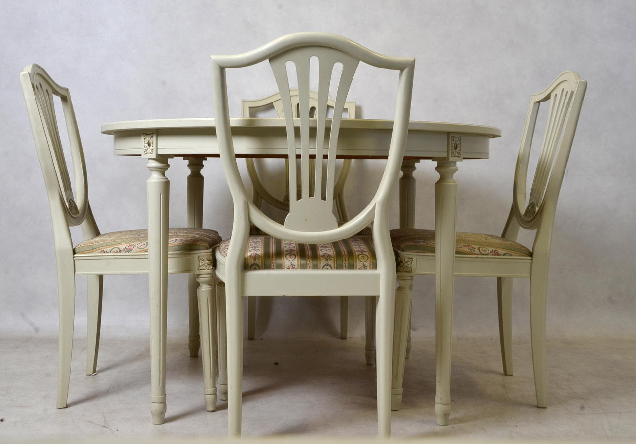 MATSALSGRUPP, Gustaviansk stil, 5 delar.