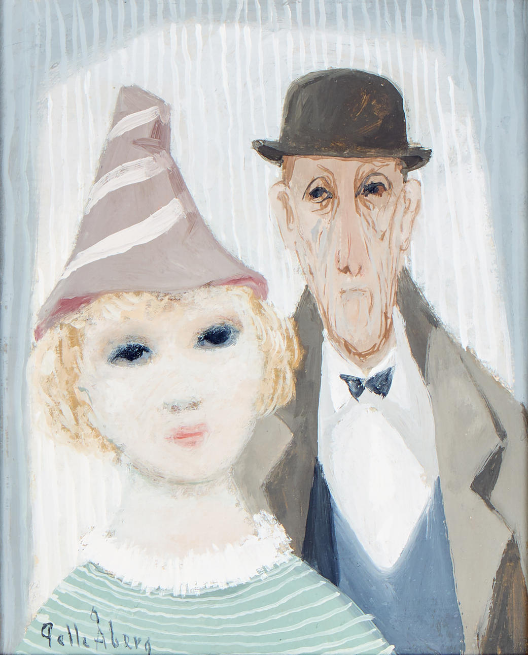 PELLE ÅBERG. Girl and uncle.