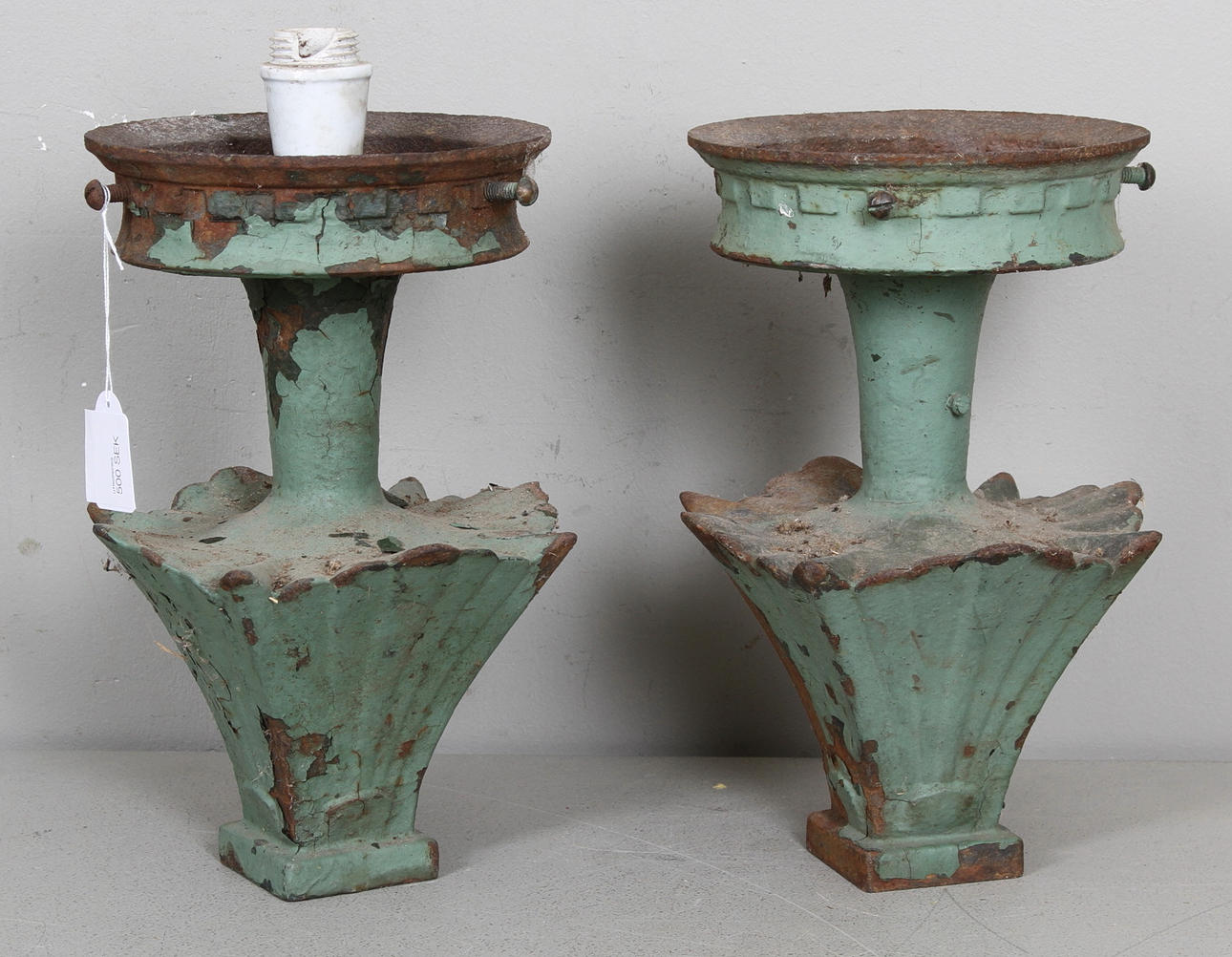 LAMPHÅLLARE Art Deco. Ett par.