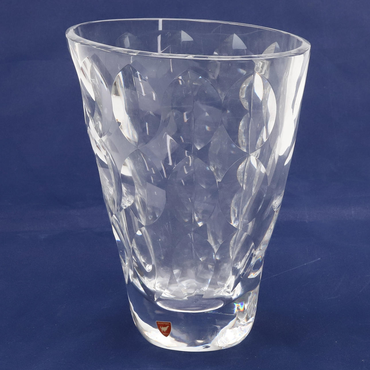 INGEBORG LUNDIN. CRYSTAL VASE, Orrefors, mod. D3935, signed.