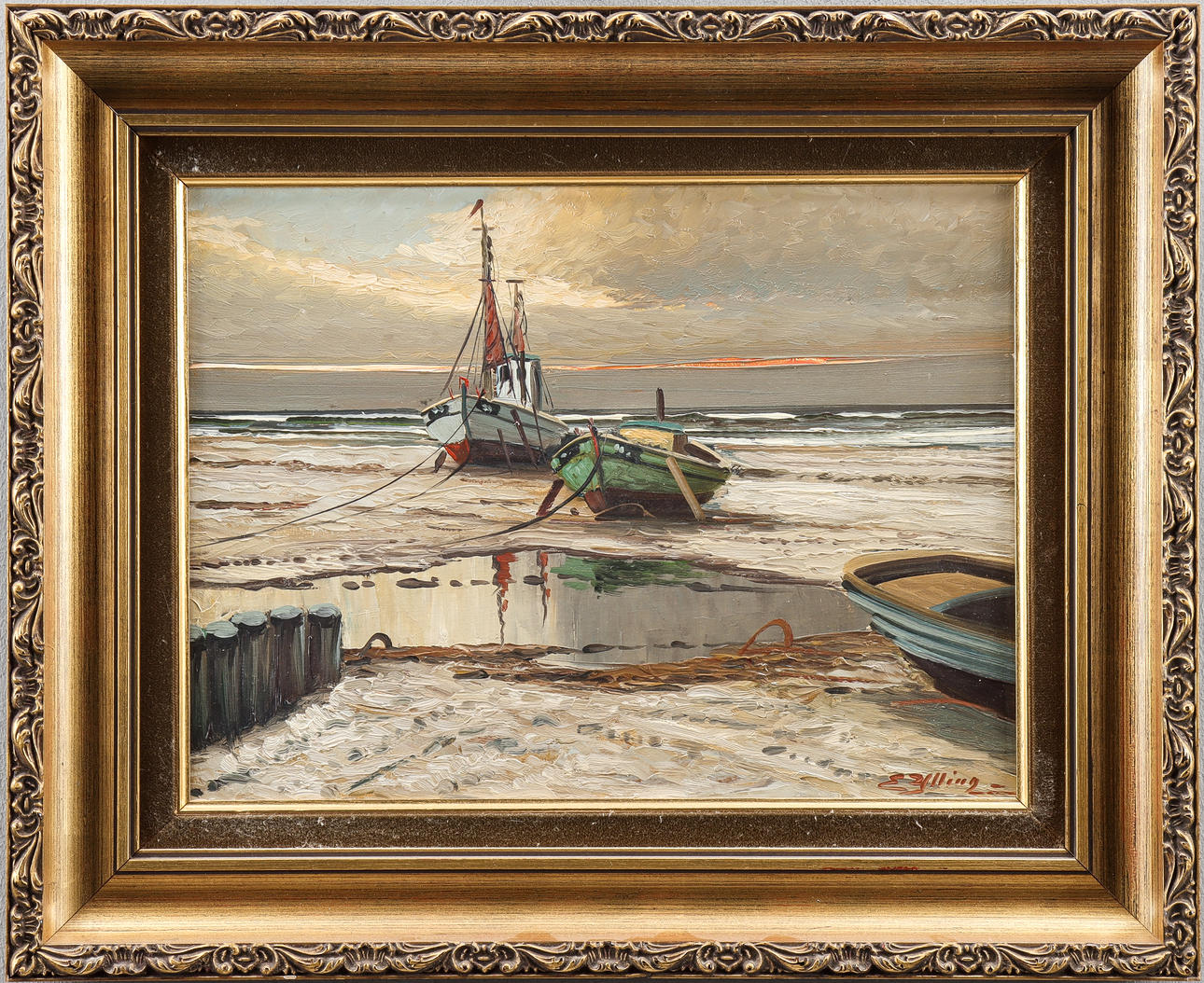 ERIK YTTRING. Oil on canvas, signed.