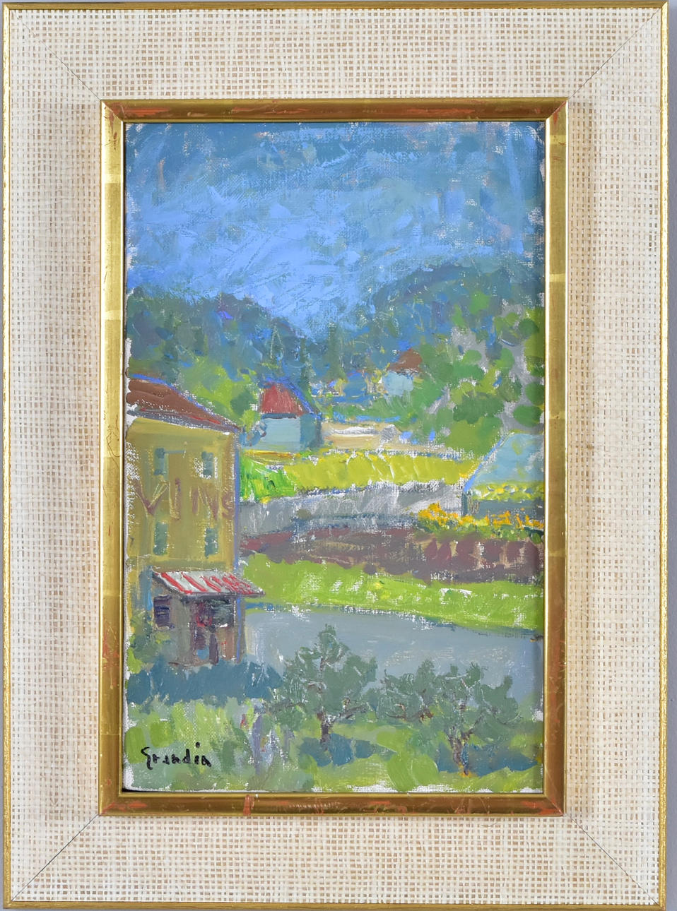 SVÄN GRANDIN. Oil on canvas.