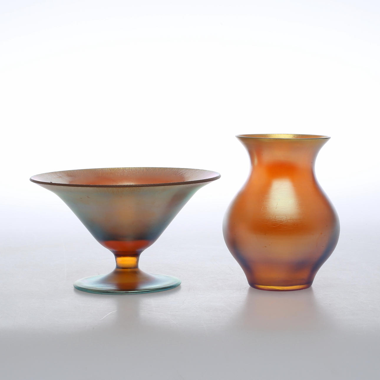 SKÅL samt VAS, glas, Art Deco, WMF Myra, 1920/30-tal.