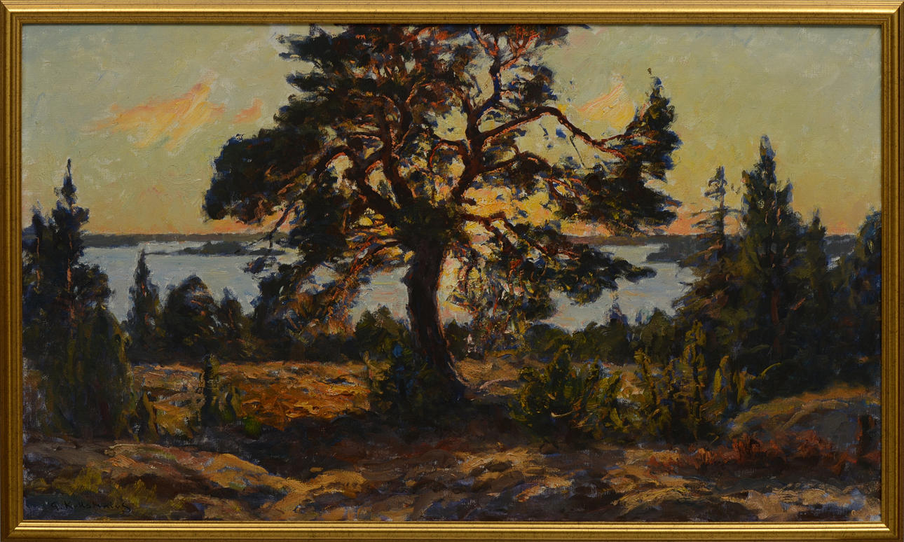 GOTTFRID KALLSTENIUS. Olja på duk. Signerad.