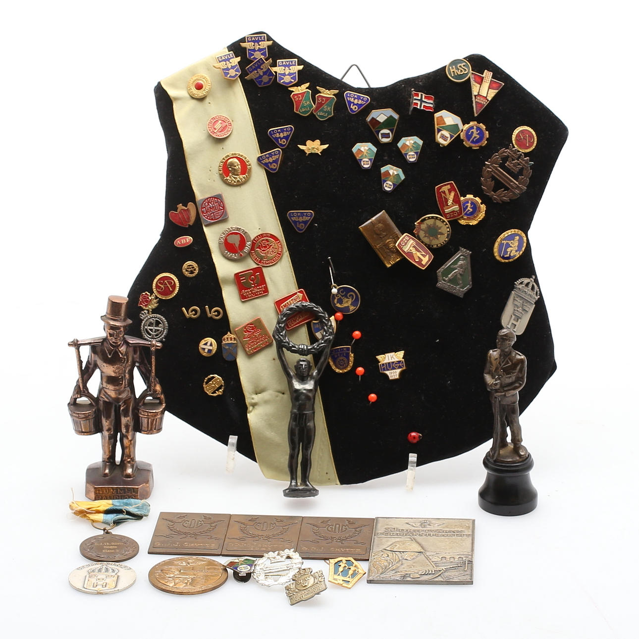 MEDALJER, PINS, m.m, 1900-tal.