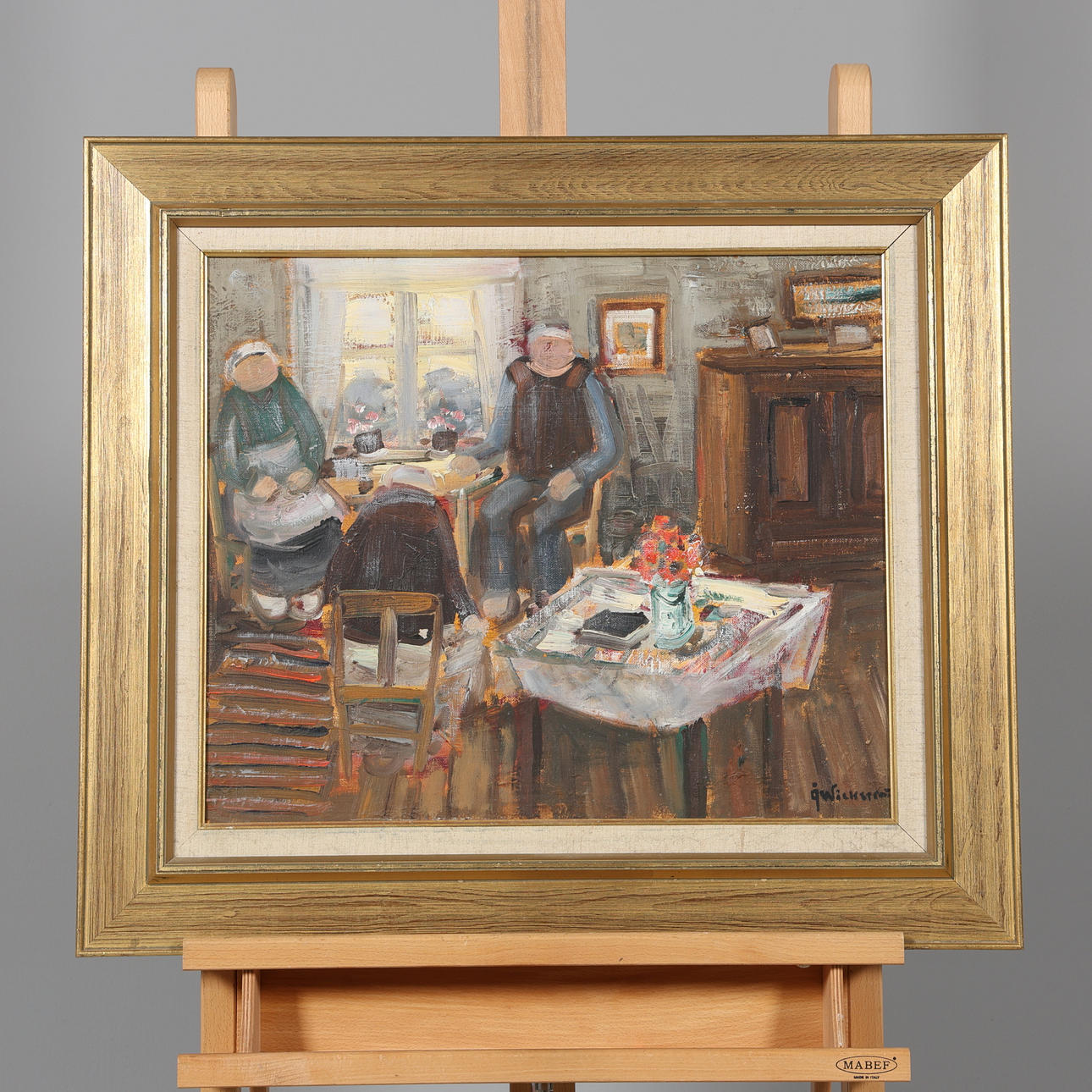 ÅKE WICKSTRÖM. OIL ON CANVAS, signed.