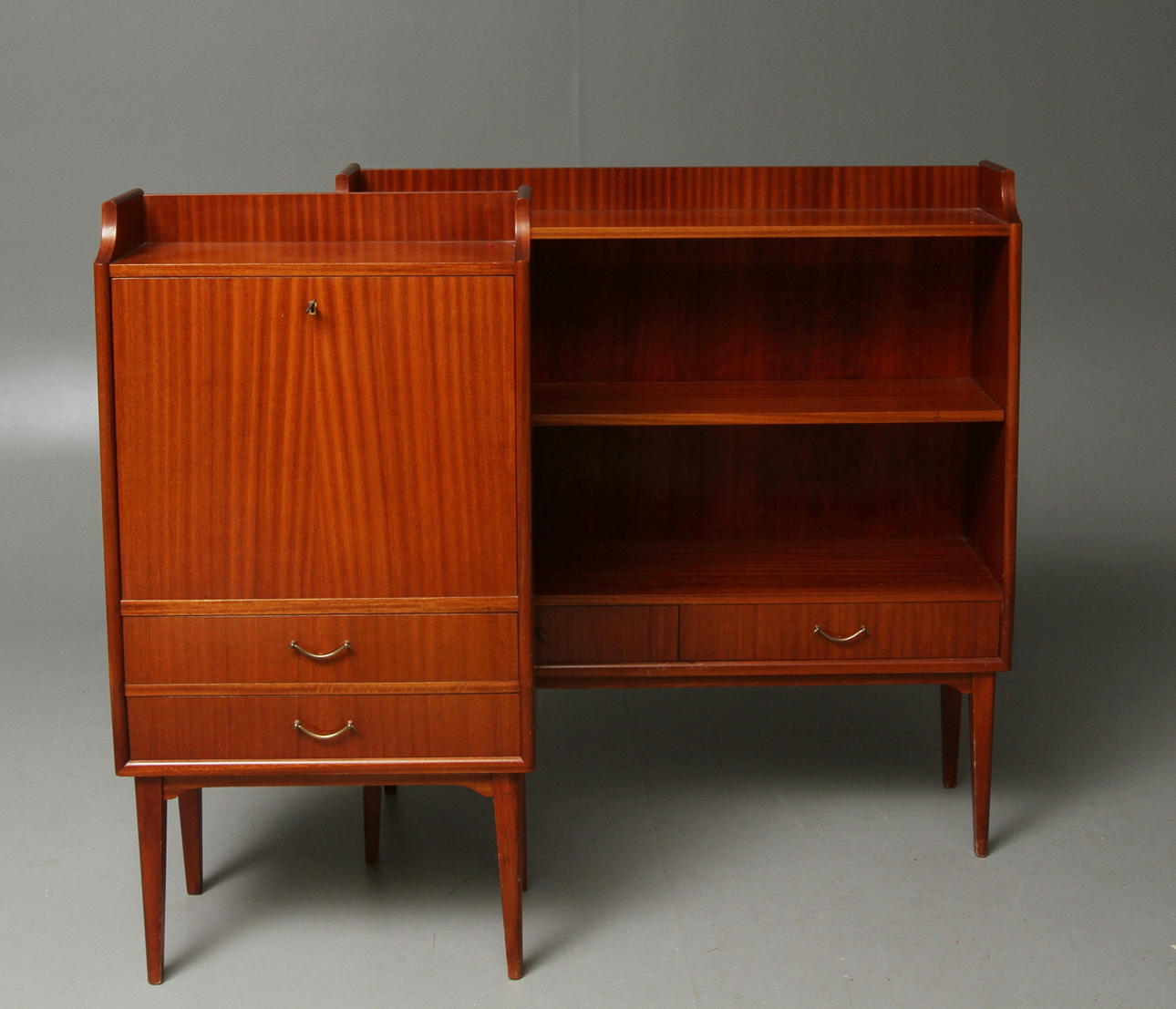 BARSKÅP, BOKHYLLA, 1900-tal.