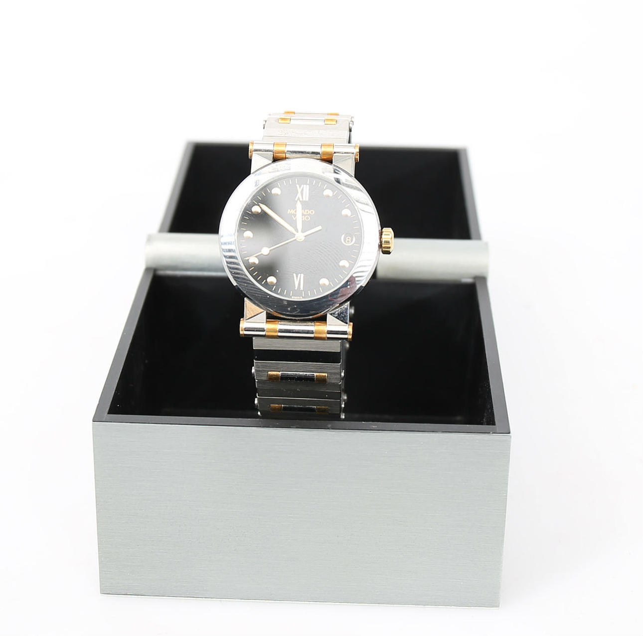 ARMBANDSUR, herr, stål och gulddoublé, quartz, Movado, Schweiz.