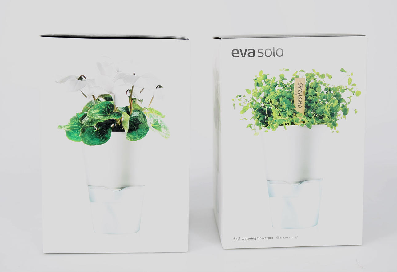 YTTERFODER, stengods och glas, självvattnande, 2 stycken, Eva Solo.