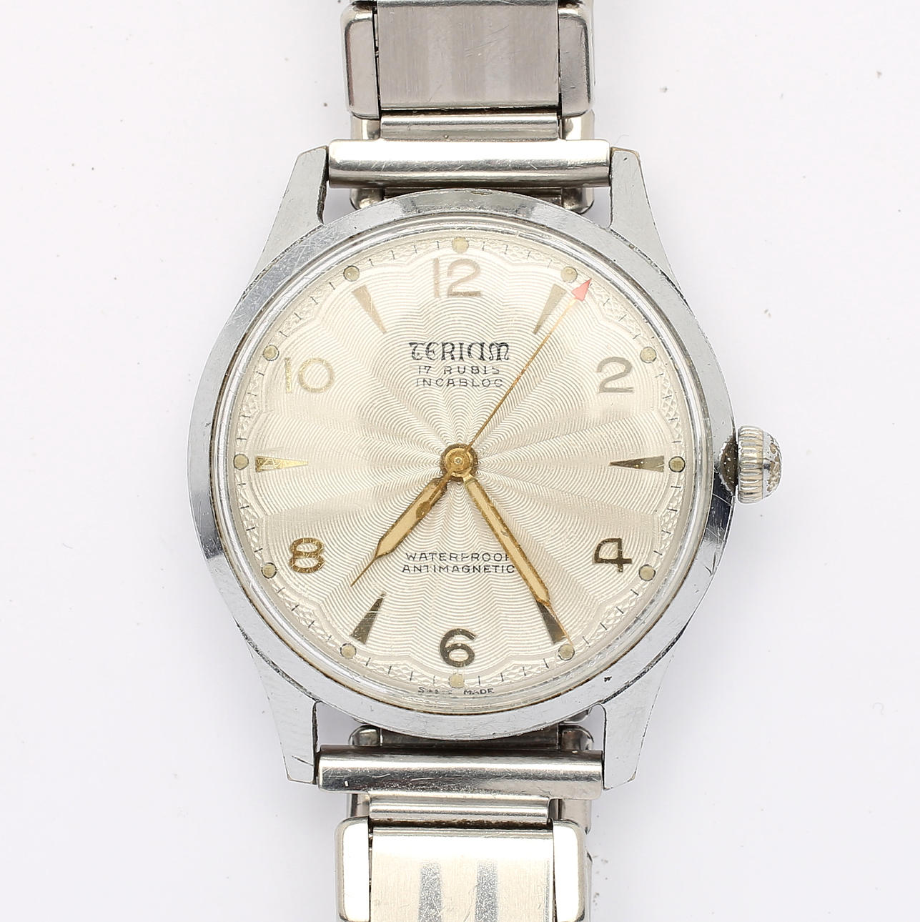 ARMBANDSUR, stål, Teriam, 1900-talets andra hälft.
