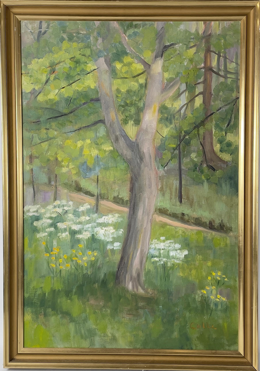 ERICA CABBE. Landskapsmotiv, olja på duk, signerad Cabbe.