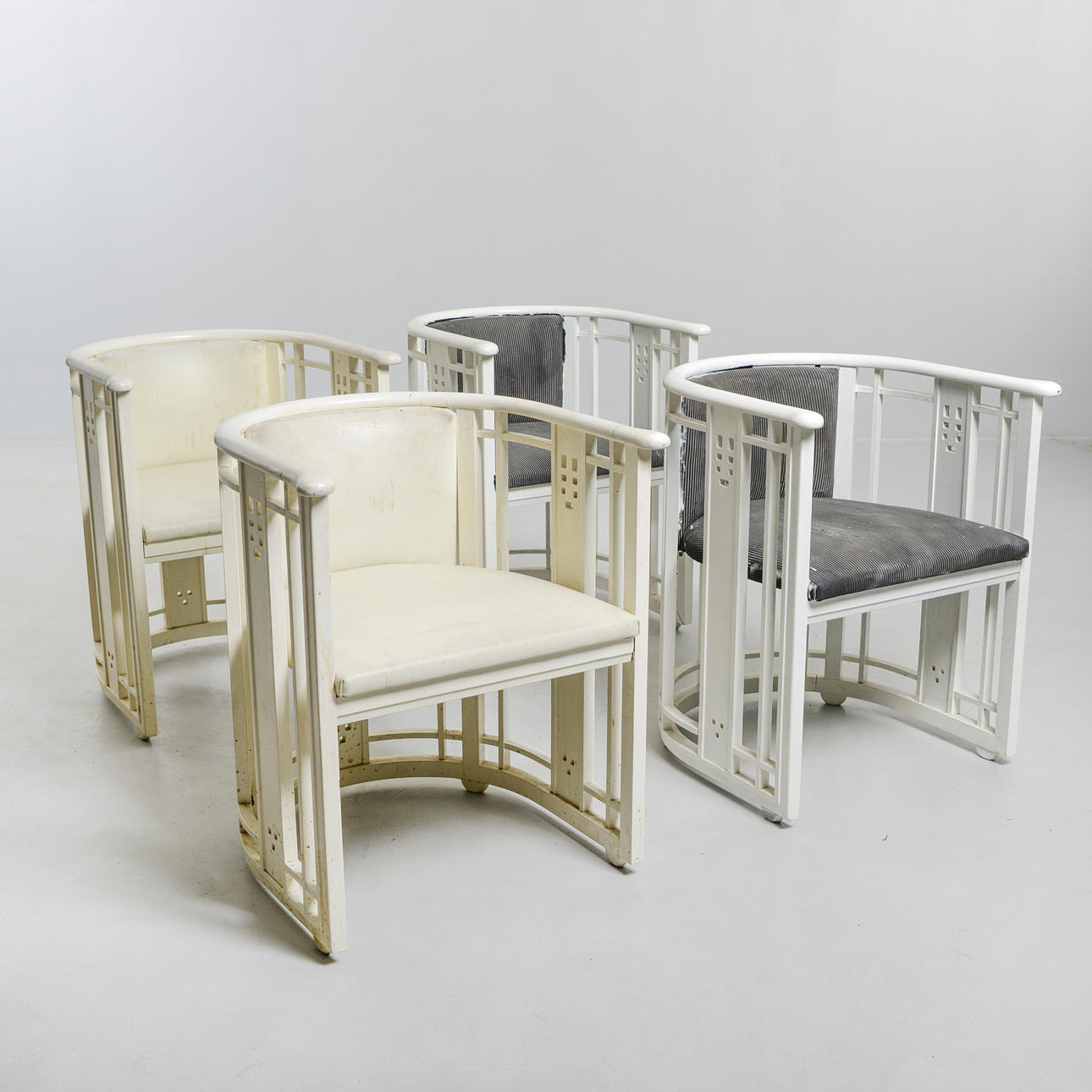 UMBERTO ASNAGO. Karmstolar, 4 st, "Galaxy", Giorgetti, Italien, 1980-tal