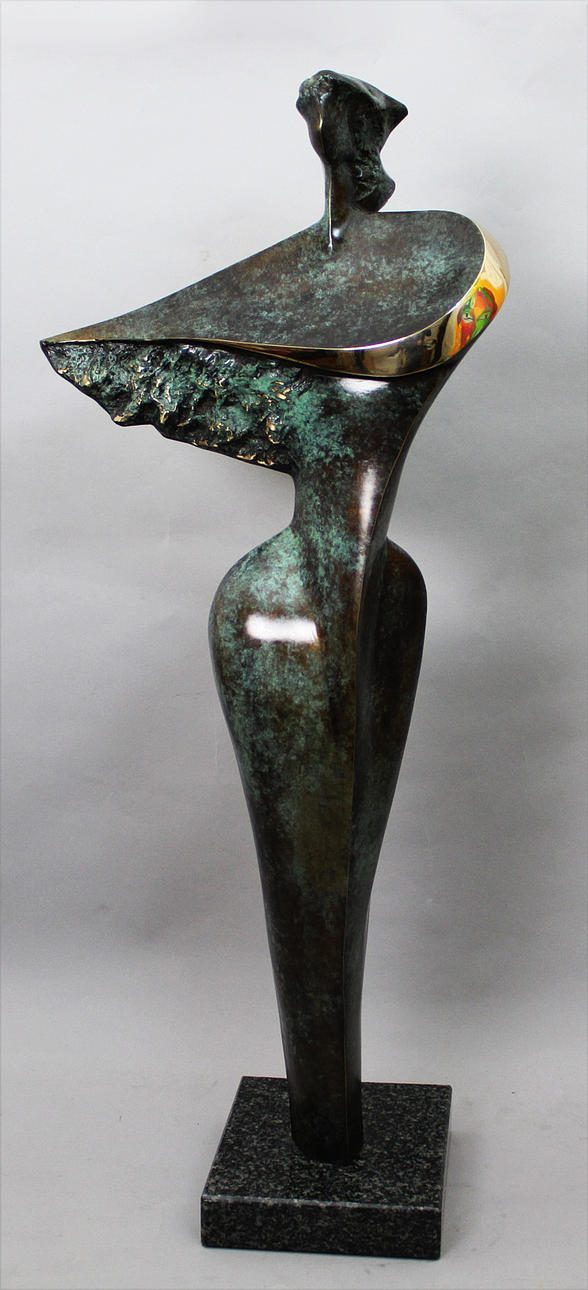 STAN WYS. Modell. Brons. Signerad Stan Wys och daterad 2010. 5/9.