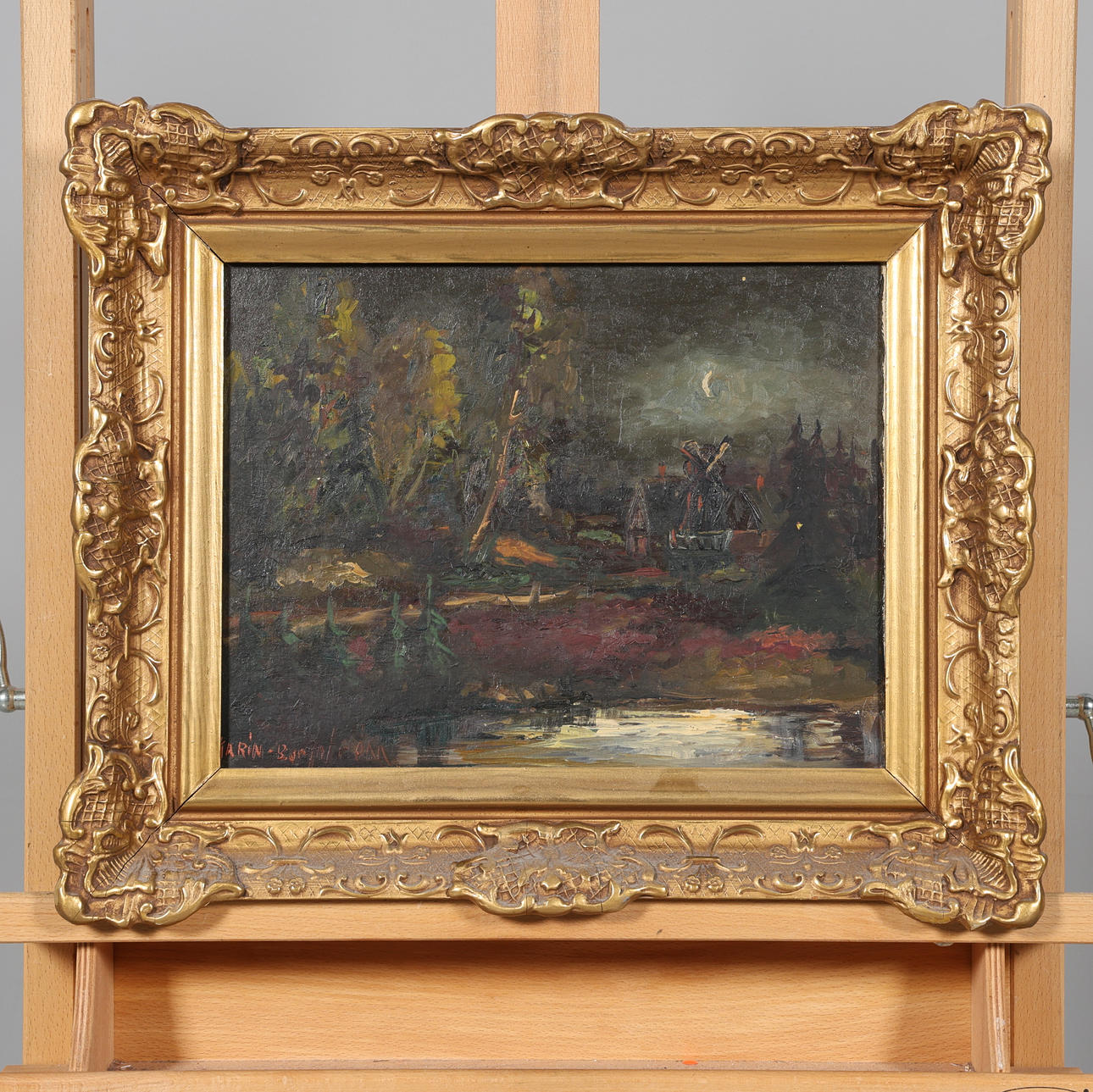 KARIN BORGSTRÖM. OIL ON CANVAS, signed.