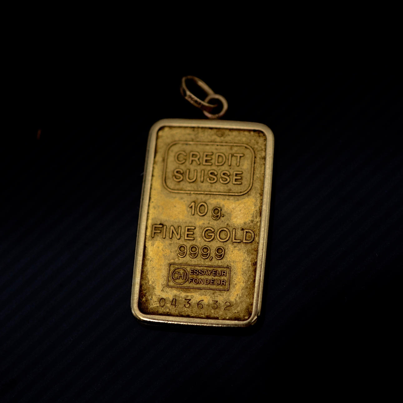 GULDTACKA 24 KARAT CREDIT SUISSE.