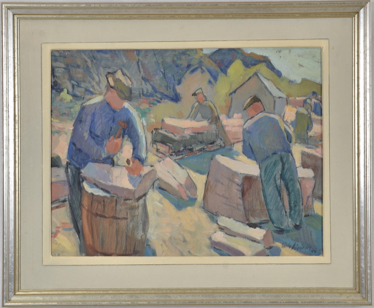 GÖSTA HÖGARDH. Olja på pannå.