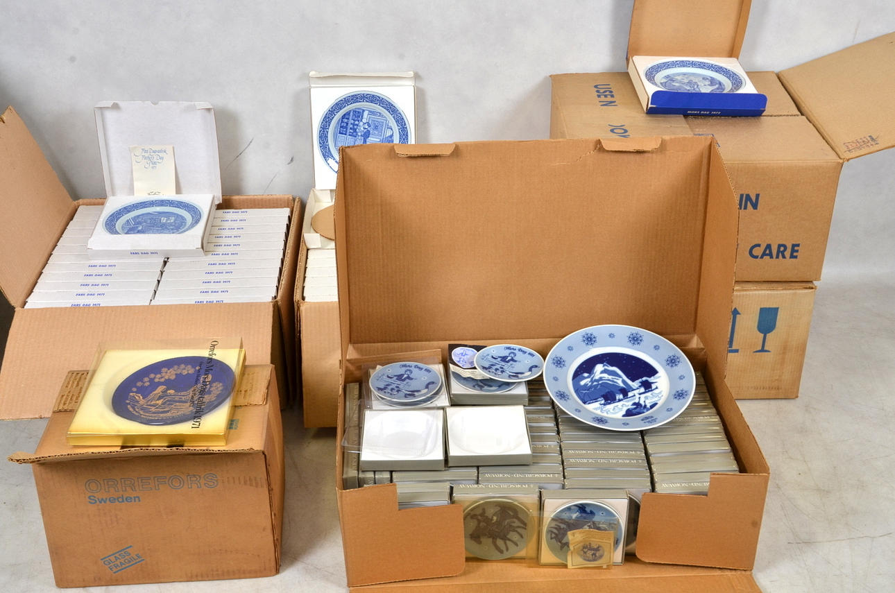 SAMLARTALLRIKAR, ca 150 st, Rörstrand, 1970-tal.